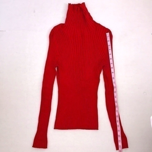 Apostrophe Turtleneck Knit Long Sleeve Blouse - Picture 5 of 6